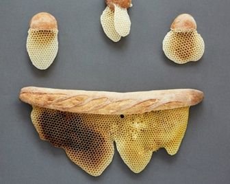Скульптуры из хлеба и медовых сот