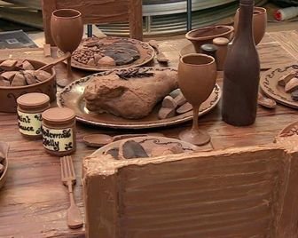 Пасхальный стол из шоколада